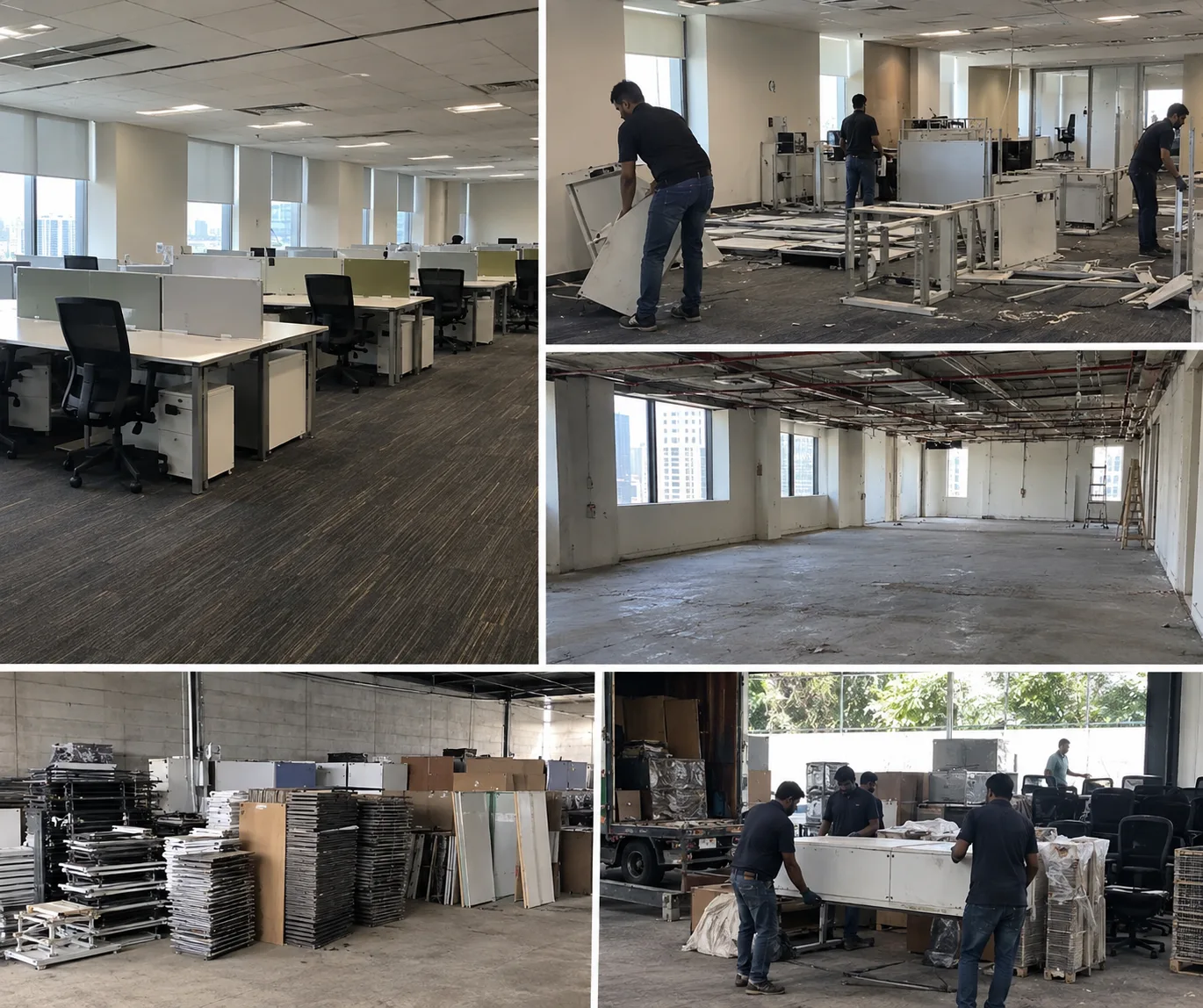 Raza Enterprises professional office dismantling team
